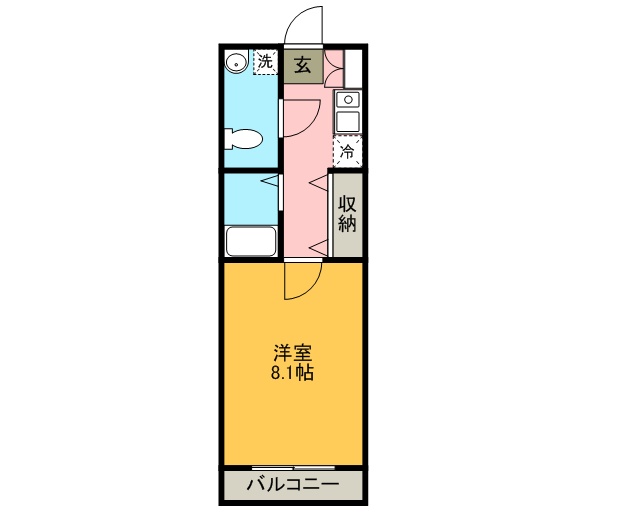 ヒーリンググランデ 203号室 間取り