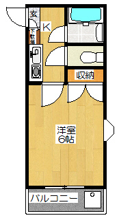 ジュネパレス津田沼第２６ 105号室 間取り