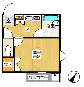 ジュネパレス津田沼第２６ 101号室 間取り