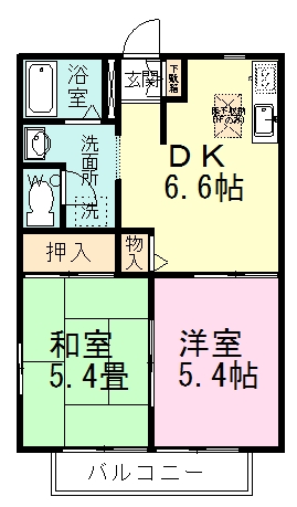 サンモール薬円台Ｂ 105号室 間取り