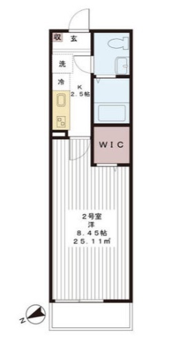 グリシーナ津田沼 302号室 間取り