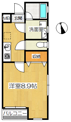 ＣーＳＱＵＡＲＥ奏の杜 307号室 間取り