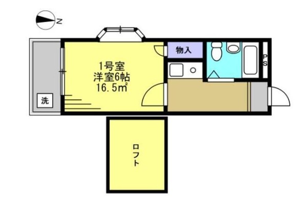 パセットワン幕張本郷 201号室 間取り