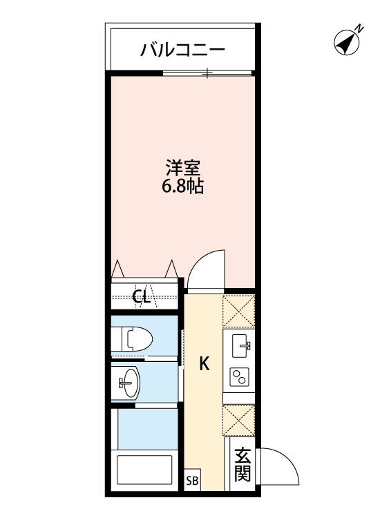Ｔ．Ａ船橋市前原西８丁目ⅢＢ棟 303号室 間取り
