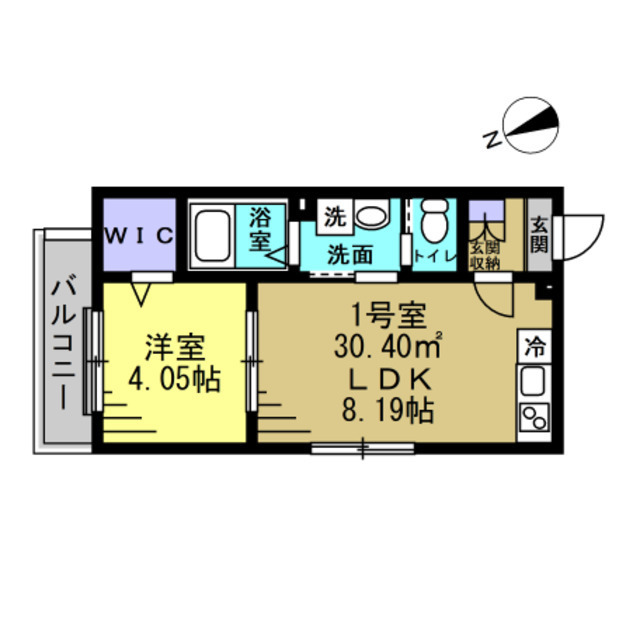 コンフォート薬園台 101号室 間取り