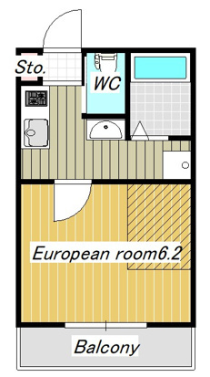 サンライズ津田沼Ⅲ 203号室 間取り