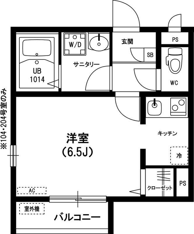 リブリ・レジデンス大久保 103号室 間取り