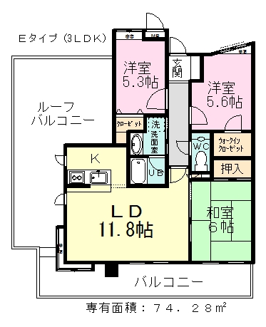 ラ・フォレ２１ 605号室 間取り