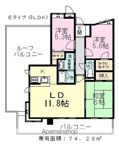 ラ・フォレ２１ 605号室 間取り