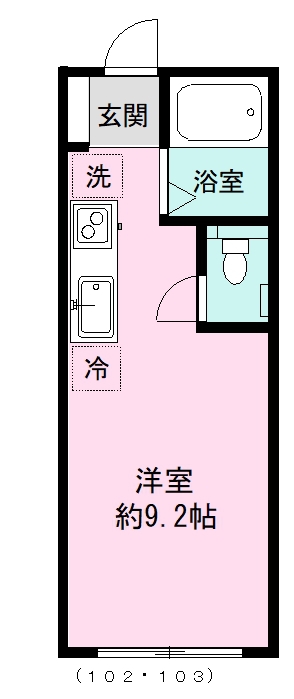 ｐｈｅａｓａｎｔ　ｖｉｌｌａ（フェザント　ヴィラ） V-103号室 間取り