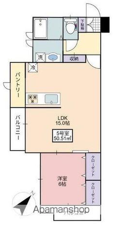 フローリッシュ大久保Ⅱ 105号室 間取り