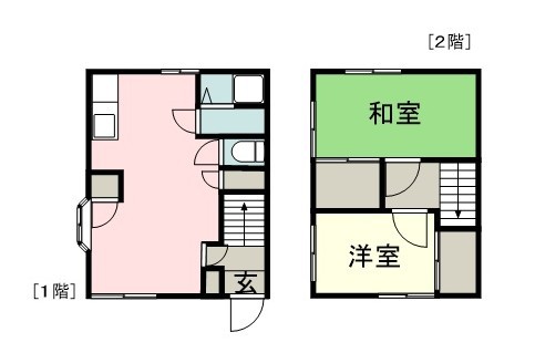 コーポ和 2号室 間取り