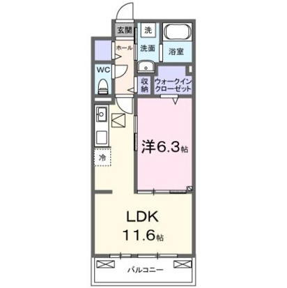 ＧＲＡＣＥ 202号室 間取り
