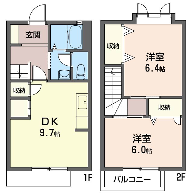 グリーンヒルⅡ 102号室 間取り
