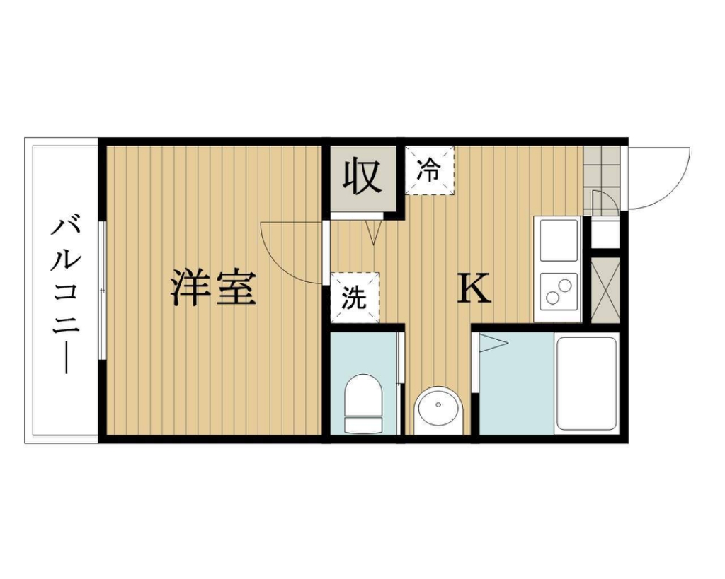 パークアザレア 204号室 間取り