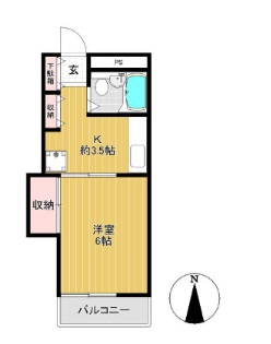 クレメゾン津田沼第一 203号室 間取り