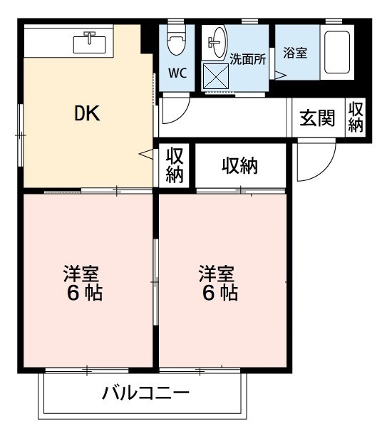グランシード前原壱番館 201号室 間取り