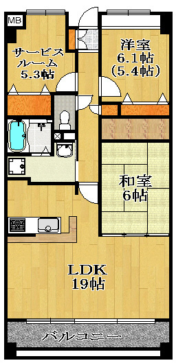 アルデールヒルズ 402号室 間取り