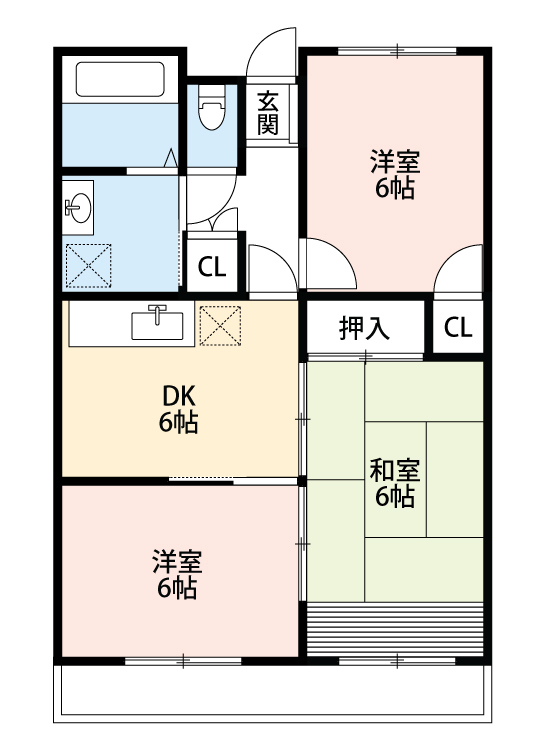 アビタシオン八千代 202号室 間取り