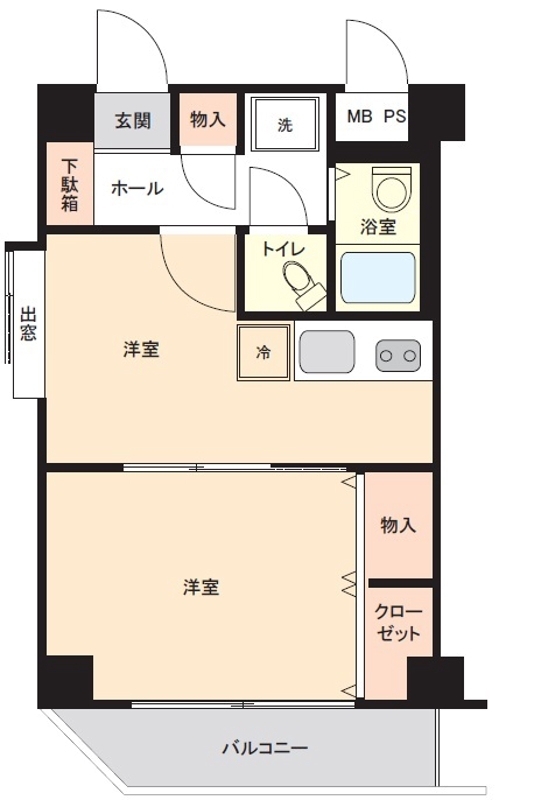ＷＩＮＢＥＬＬデュエット船橋薬園台 301号室 間取り