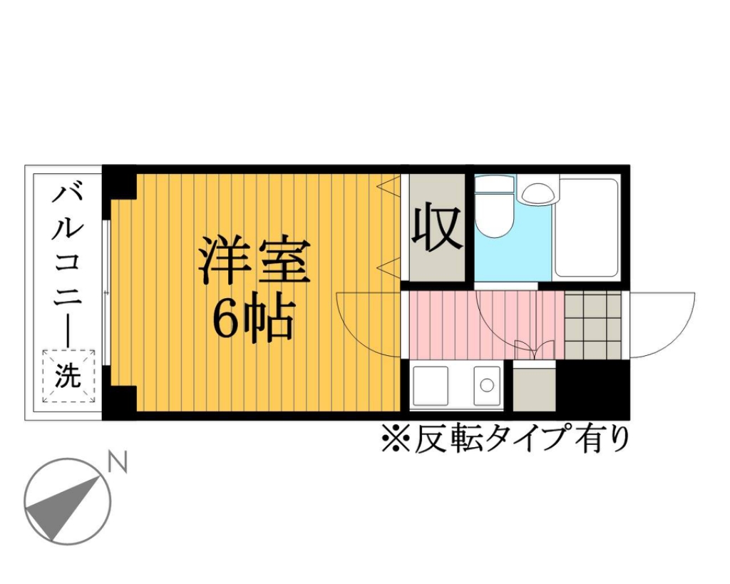 大久保ハイム 405号室 間取り