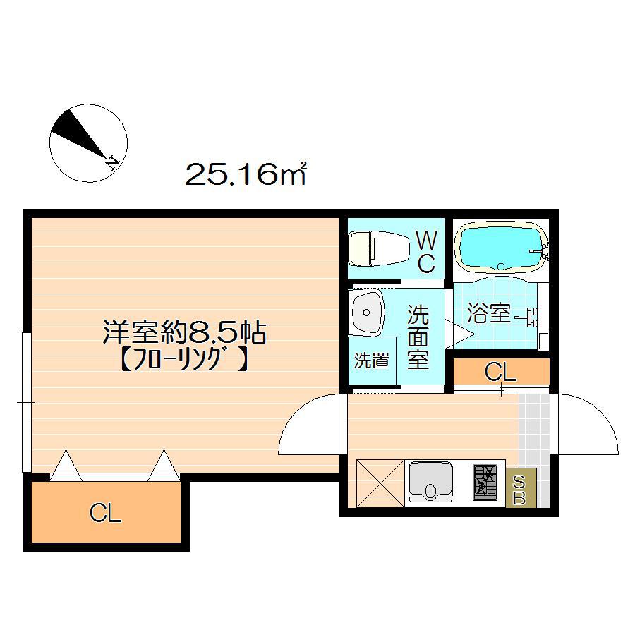 Ｃｌａｓｓｙ津田沼 103号室 間取り