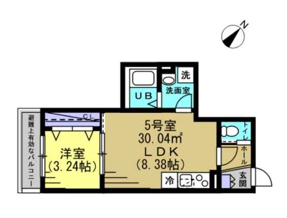 ＡＪ八千代緑が丘 105号室 間取り