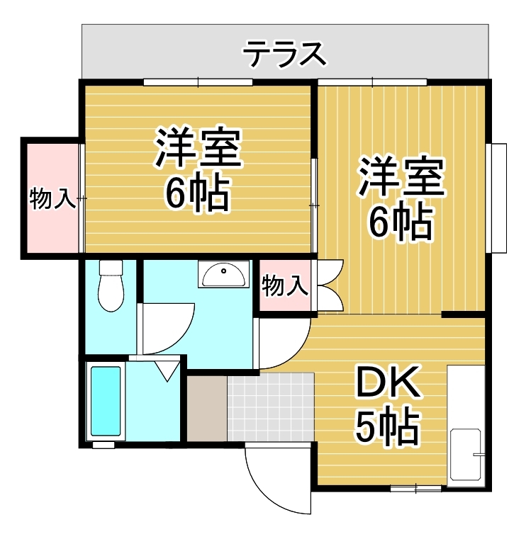 ハイツ藤五 102号室 間取り