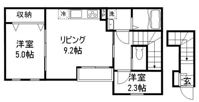 アムールトミーパレスⅢ 202号室 間取り
