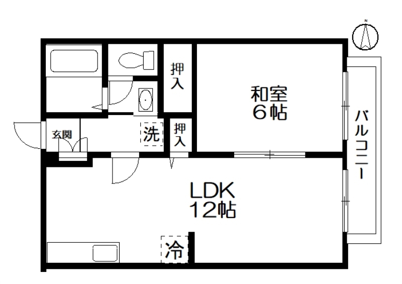 ＰＥＡＲサンビレッジ北中沢Ｂ 201号室 間取り