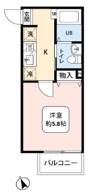 津田沼ＴＨＥ　ＣＬＡＳＳ 105号室 間取り