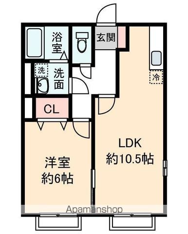 ラベンダーハイム 101号室 間取り