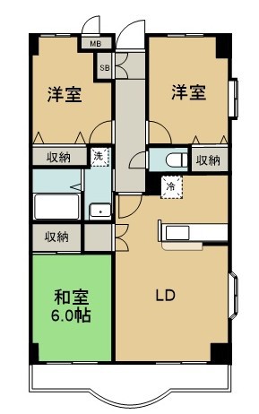 八千代ＴＹプラザＡ棟 110号室 間取り