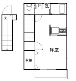 ＳＴＯＲＩＡ実籾 204号室 間取り