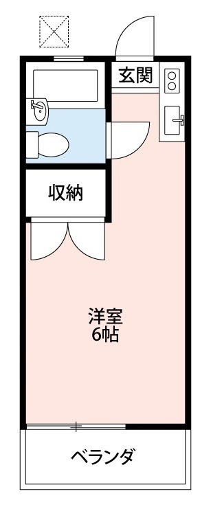 ＰＯＰ２１ 105号室 間取り