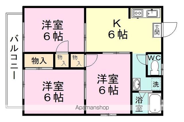 コーポ銀泉 202号室 間取り