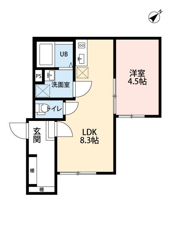 Ｃｏｐｐｅｒ　Ｈｏｕｓｅ 204号室 間取り