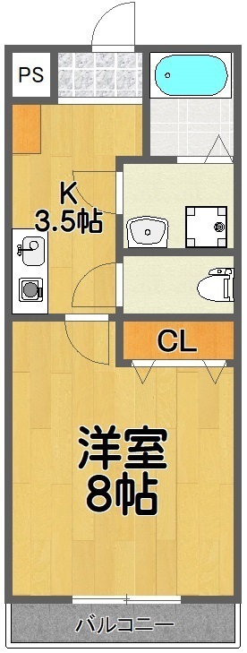 ラボーナ実籾 103号室 間取り