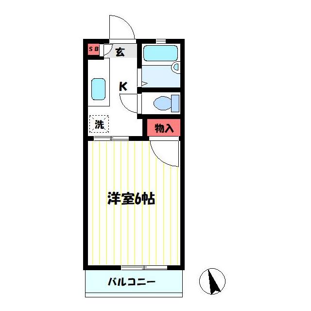 ソリッドリファイン幕張本郷 202号室 間取り