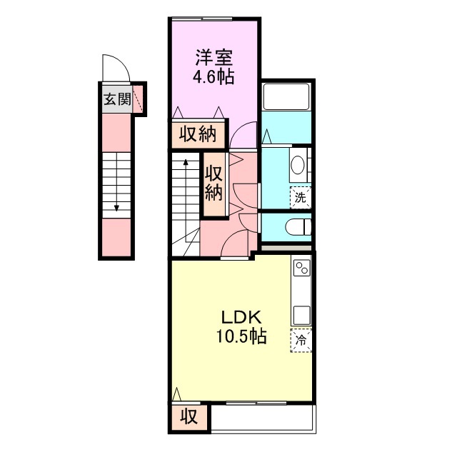 ベルゾーネ中村 202号室 間取り