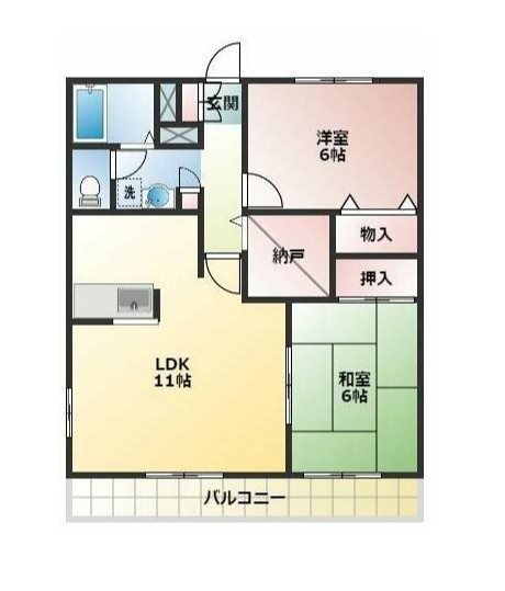 ワイエム弐番館 103号室 間取り