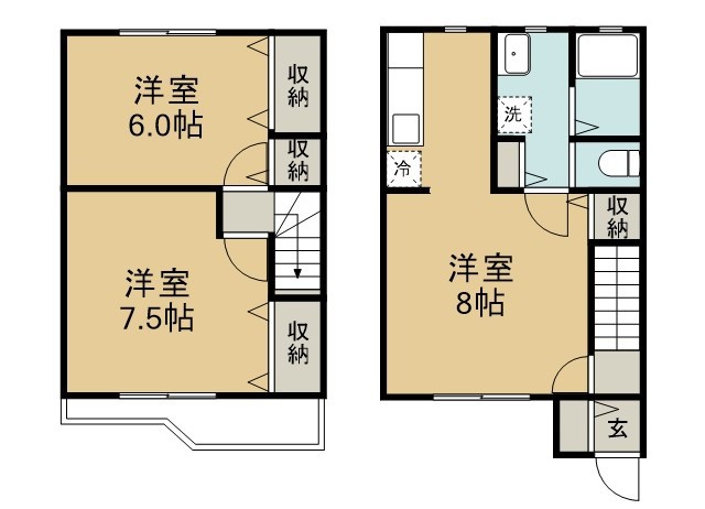 アセット参番館 3号室 間取り
