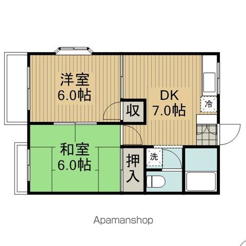グランデュール芝山 201号室 間取り