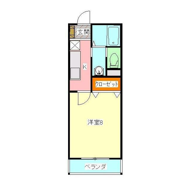 プライマル・スパイア 203号室 間取り