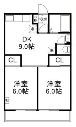 パールマンション習志野 304号室 間取り