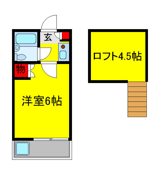 ジュネパレス北習志野第１ 204号室 間取り