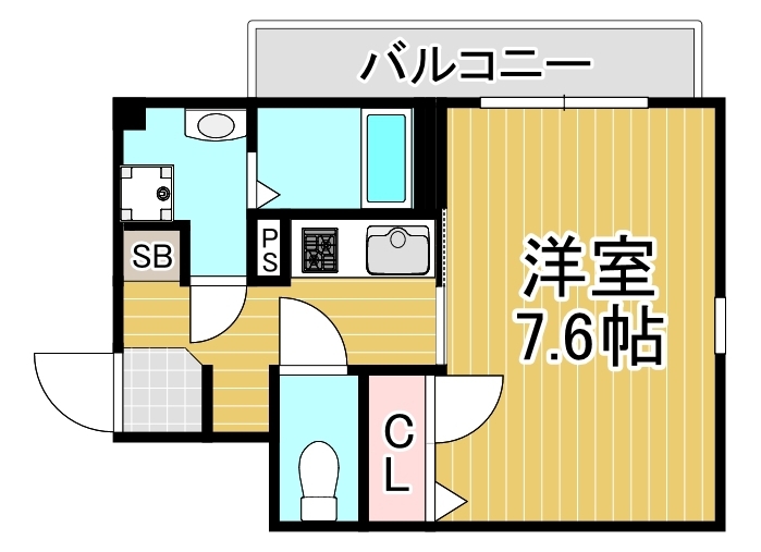 ＶＩＬＬＥ　ＷＩＮＧ 205号室 間取り