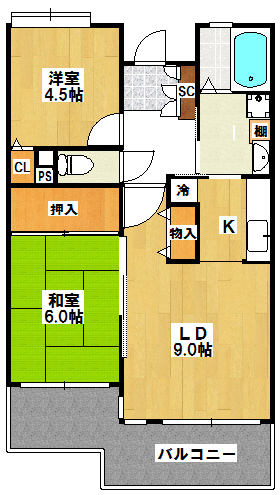 ｅｍラフォーレ実籾 202号室 間取り