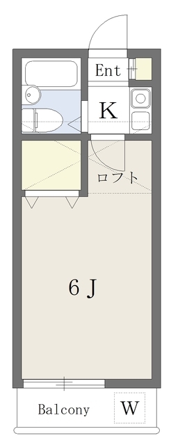 エステートピア 104号室 間取り