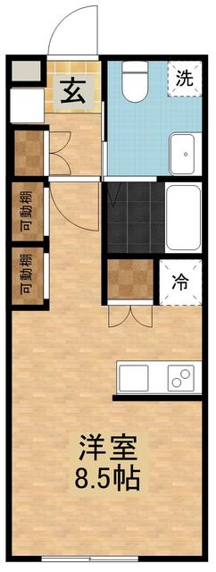 ティーズハイツ東習志野 103号室 間取り